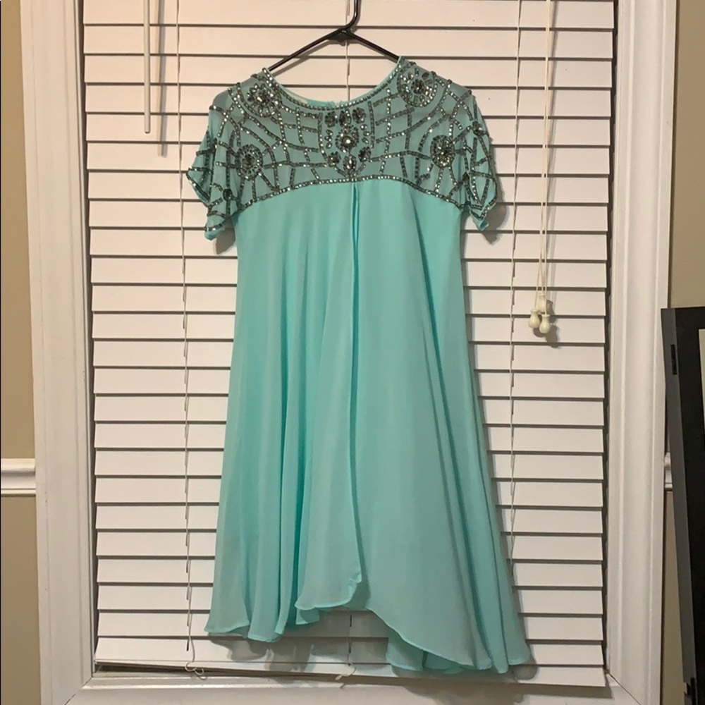 Sequin Chiffon Dress